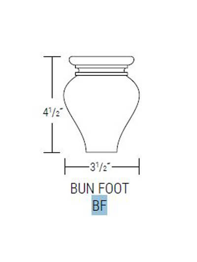 Bay Shaker Light Grey Bun Foot