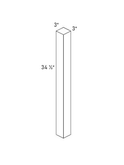 Bay Shaker Light Grey Square Post