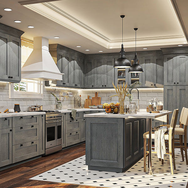 Midtown Grey Kitchen Cabinets