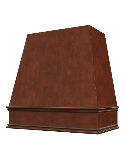 Raleigh – 48″ Tapered Classic Molding Smooth Casselberry Saddle Hood