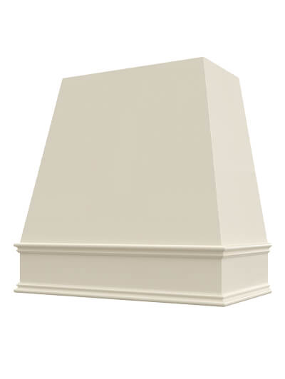 Raleigh – 30″ Tapered Classic Molding Smooth Shaker Antique White Hood