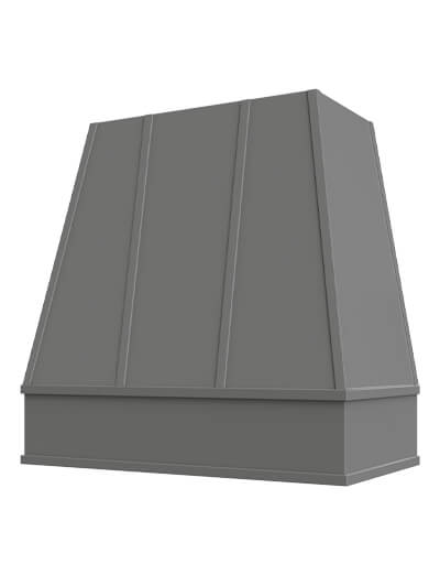 Raleigh – 30″ Tapered Block Molding Strapped Shaker Dove Hood