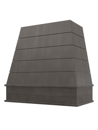 Raleigh – 42″ Tapered Block Molding Shiplap Shaker Cinder Hood