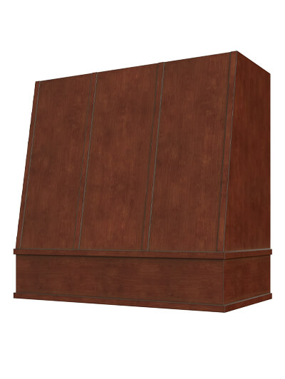 Wilmington – 30″ Angled Block Molding Strapped Casselberry Saddle Hood