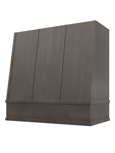Wilmington – 36″ Angled Block Molding Strapped Shaker Cinder Hood