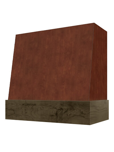 Wilmington – 42″ Angled Chestnut Band Smooth Casselberry Saddle Hood
