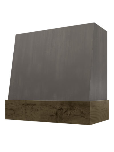 Wilmington – 42″ Angled Chestnut Band Smooth Shaker Cinder Hood
