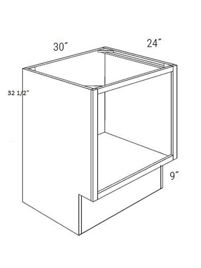 Bay Shaker White 30″ Microwave Base Cabinet ADA