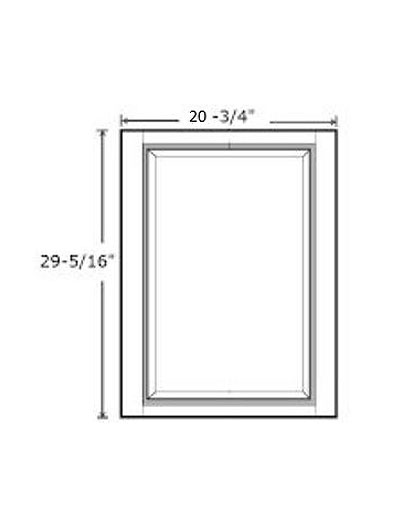 Rockport Grey 21″ Vanity Decorative Door