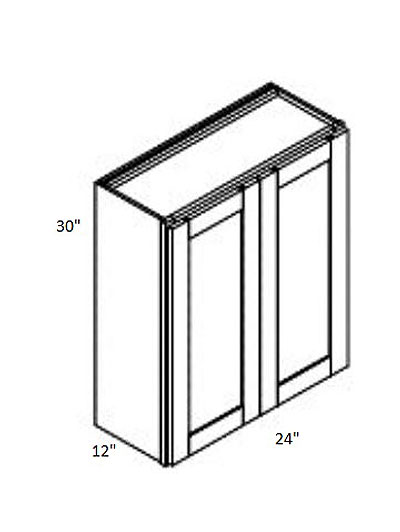 Rockport Grey 24″ Double Door Wall Cabinet