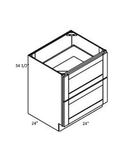 Rockport Grey 24″ Two Drawer Base