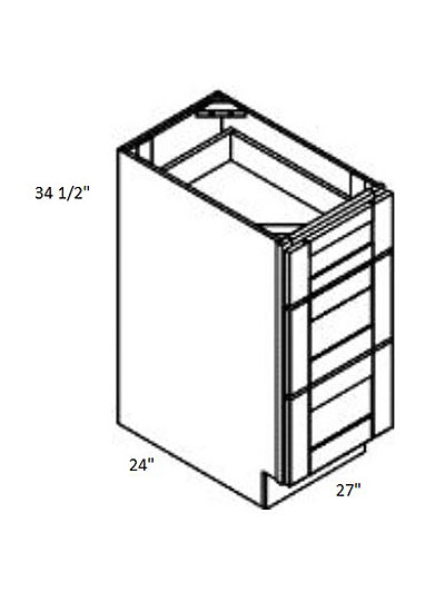 Rockport Grey 27″ Three Drawer Base