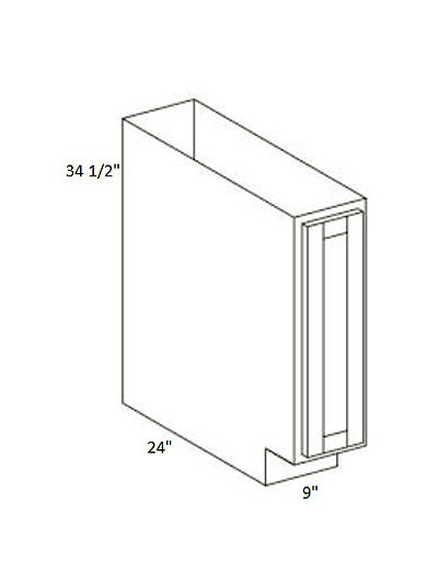 Rockport Grey 9″ Full Height Base Cabinet