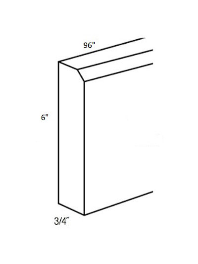 Rockport Walnut 3/4″x 6″x96″ Base Furniture Molding