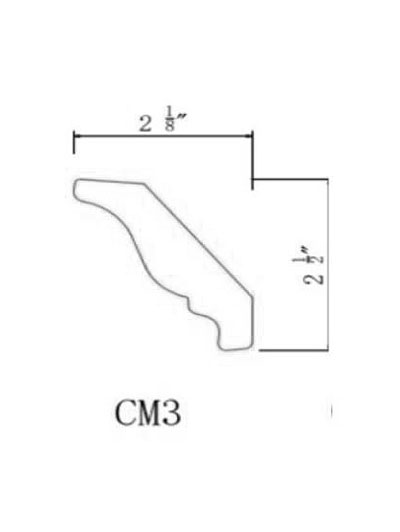 Rockport Grey CM3 Crown Molding