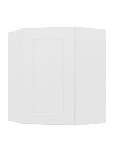 Shaker White Dcw2430 Diagonal Wall Cabinet Closed