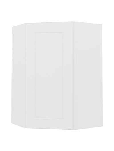 Shaker White Dcw2436 Diagonal Wall Cabinet Closed