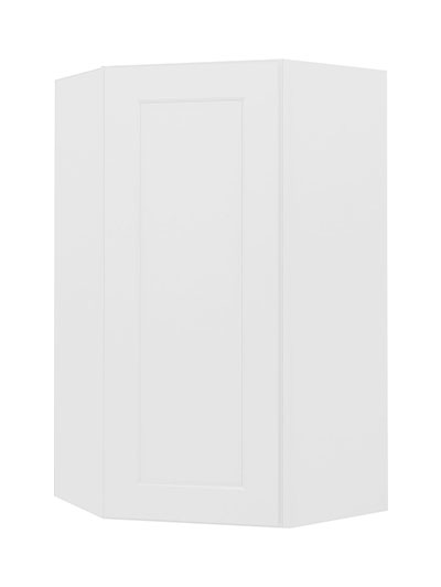 Shaker White Dcw2442 Diagonal Wall Cabinet Closed