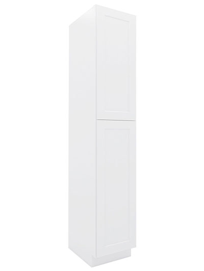 Shaker White U189624 Utility Cabinet Two Doors Closed