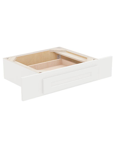 Shaker White Vkd36 Desk Knee Drawer Closed