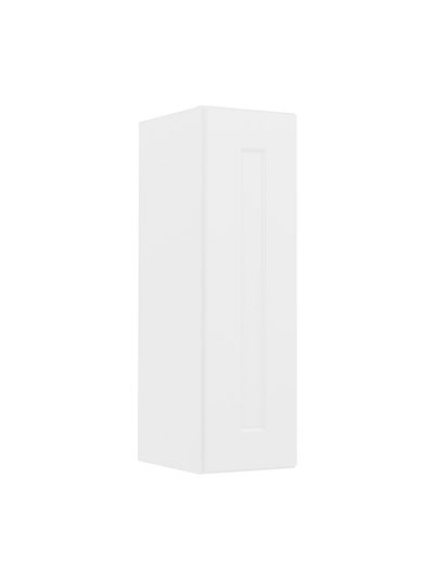 Shaker White W0930 Single Door Wall Cabinet Closed