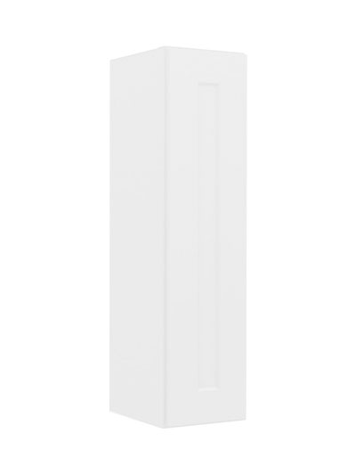 Shaker White W0936 Single Door Wall Cabinet Closed
