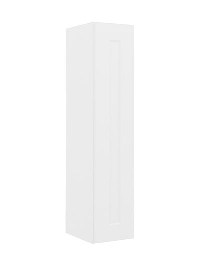 Shaker White W0942 Single Door Wall Cabinet Closed