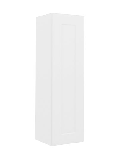 Shaker White W1242 Single Door Wall Cabinet Closed