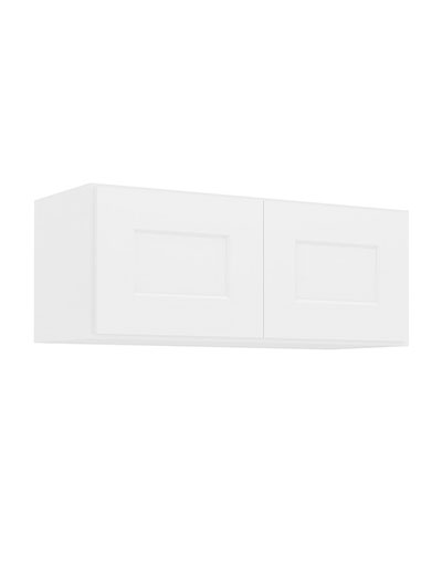 Shaker White W3012 Bridge Cabinet Closed