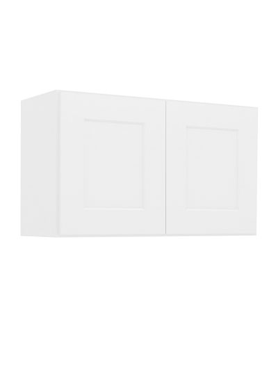 Shaker White W3018 Bridge Cabinet Closed