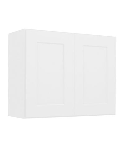Shaker White W3024 Bridge Cabinet Closed