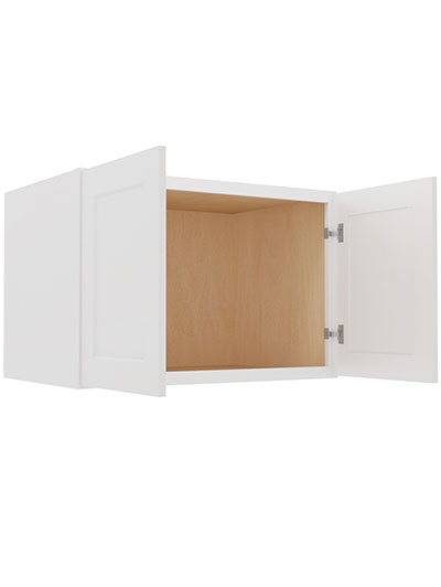 WS-W362424: Shaker White 36″ Wall Refrigerator Cabinet 24″ H (24″ Deep)