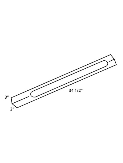 Ashville Antique White CP3 Turn Post