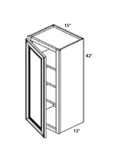 Perla 15×42 Single Door Wall Cabinet