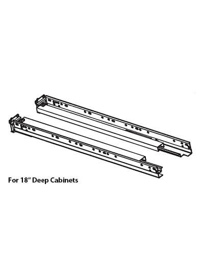 Perla 18″ Soft Closing Undermount Glide