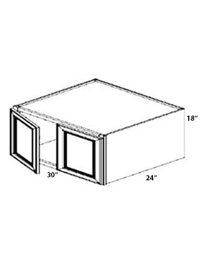 Ashville Cinnamon 30x18x24 Wall Refrigerator Cabinet