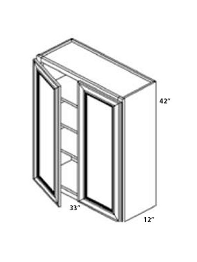 Perla 33×42 Double Door Wall Cabinet
