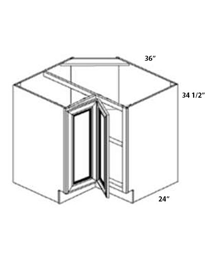 Perla 36″ Square Corner Base Cabinet