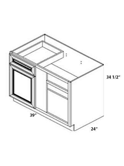 Perla 39″ Base Blind Corner Cabinet