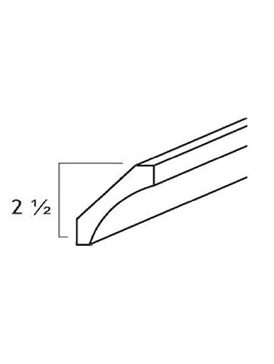 Double Shaker White Cove Crown Molding
