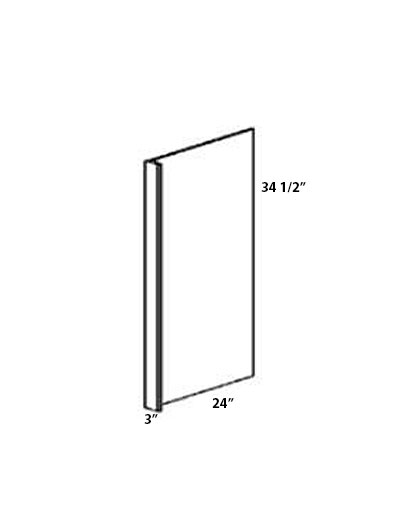 Perla Dishwasher Panel with 3″ Return