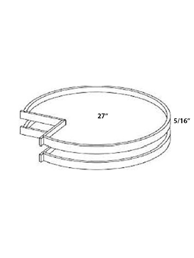Ashville Cinnamon Lazy Susan Tray