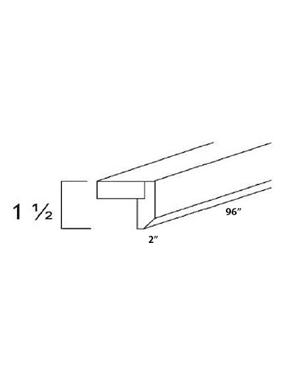 Double Shaker White Light Rail Molding