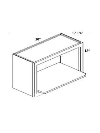Double Shaker Sterling Grey Microwave Shelf