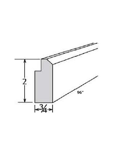 Double Shaker White Mirror Molding