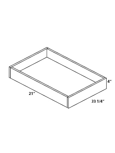 Oceana Blue Shaker ROT36 Roll Out Drawer