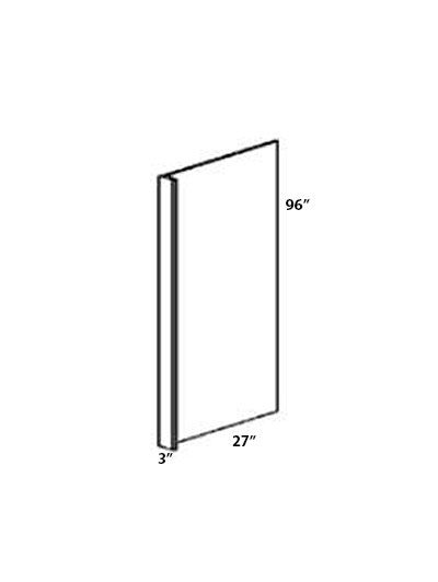 Perla Refrigerator Panel with 3″ Return