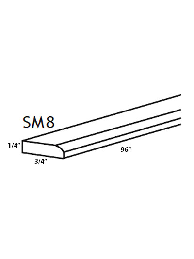 Oceana Blue Shaker Scribe Molding
