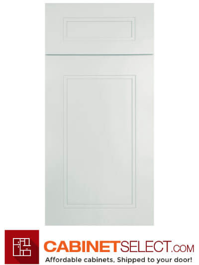 Double Shaker White Door Sample | CabinetSelect.com