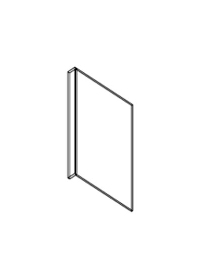 AN-REP2496(3)-.75″: Nova Light Grey Shaker 24″ Deep Refrigerator End Panel